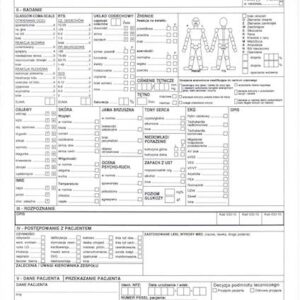 MZ/43 Karta Medycznych Czynności Ratunkowych A4a/bl.100k Samokopia