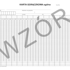 SZP-16A Karta gorączkowa ogólna 16 dni A4b/bl.100k