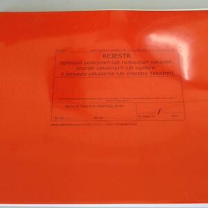 MZ/10 Rejestr chorób zakaźnych A4b/80k Spirala