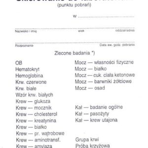 AN-1 Skierowanie do laboratorium 1z2 druk medyczny / Akcydensy doDrukuj.pl