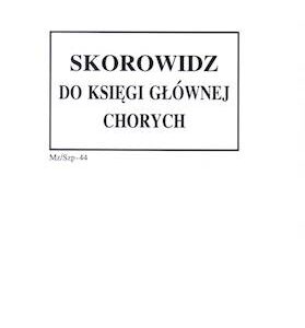 SZP-44 Skorowidz do księgi głównej chorych 1/3 A3b/80k Oprawa twarda