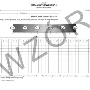 ZPO/14 Karta monitorowania bólu A4c/100szt