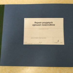 W-272 Rejestr przyjętych zgłoszeń noworodków A4b/50k Drut