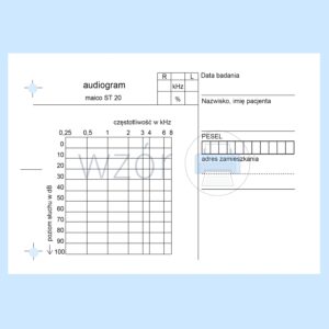 Audiogram MAICO ST-20 A6a/bl.20k