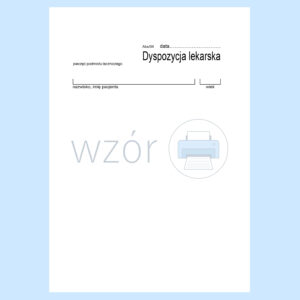 ABS/04 Dyspozycja lekarska A6a/bl.100k
