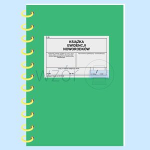 D-16 Książka ewidencji noworodków A4c/80k Spirala