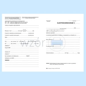 MZ/DP-3 Elektrokardiogram. Druki medyczne