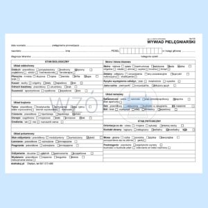 HA/106 Wywiad pielęgniarski 2xA4c/bl.100k