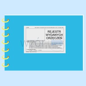 LP-25R Rejestr wydanych orzeczeń A4b/80k Spirala