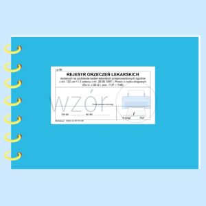 LP-56 Rejestr Orzeczeń Lekarskich (kierowcy) A4b/80k Spirala