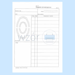 NFZ-16 Diagram stomatologiczny A4b/bl.100k