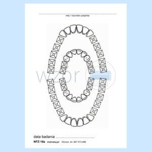 NFZ-16A Diagram stomatologiczny A6a/bl.100k