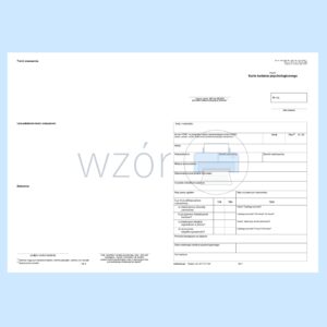 PA/01 Karta badania psychologicznego (Medycyna Pracy) 2xA4c/100szt