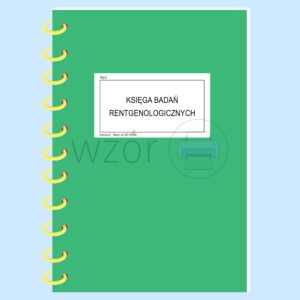 RTG-2 Księga badań rentgenologicznych A4b/80k Spirala rtg-2b