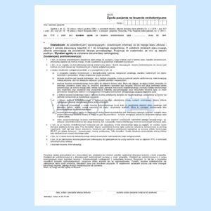 ST-32 Zgoda pacjenta na leczenie endodontyczne A4c/bl.100k