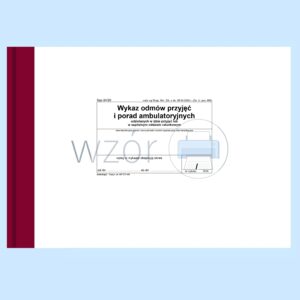 SZP-24/20 Wykaz odmów przyjęć i porad ambulatoryjnych A4c/80k Drut