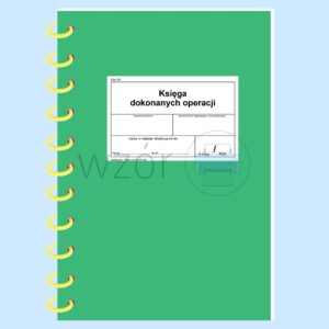 SZP-38/16 Księga bloku/sali operacyjnej A4b 80k Spirala