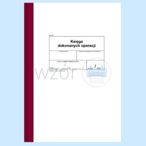 SZP-38D Księga dokonanych operacji A4b/80k Drut
