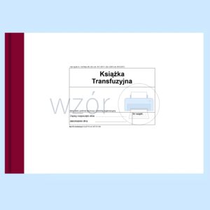 SZP-47A/D Książka Transfuzyjna A4c 80k Oprawa Twarda