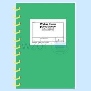 Szp-5/20 Wykaz bloku/sali porodowej A4c 80k Spirala