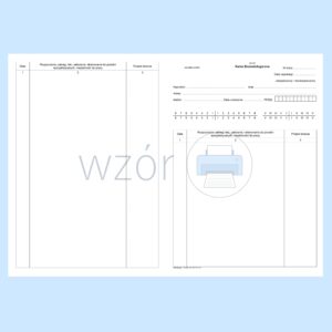 W-223 Karta stomatologiczna 2xA4c/bl.100k