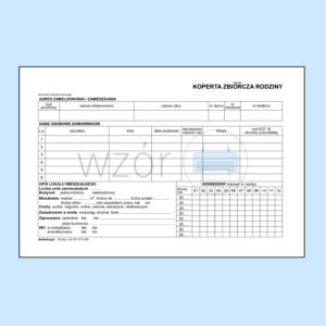 KZR/01 Koperta zbiorcza rodziny B5 100szt białe