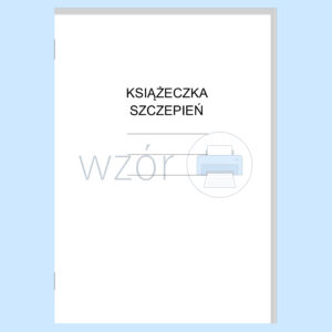 Książeczka szczepień zeszyt A6